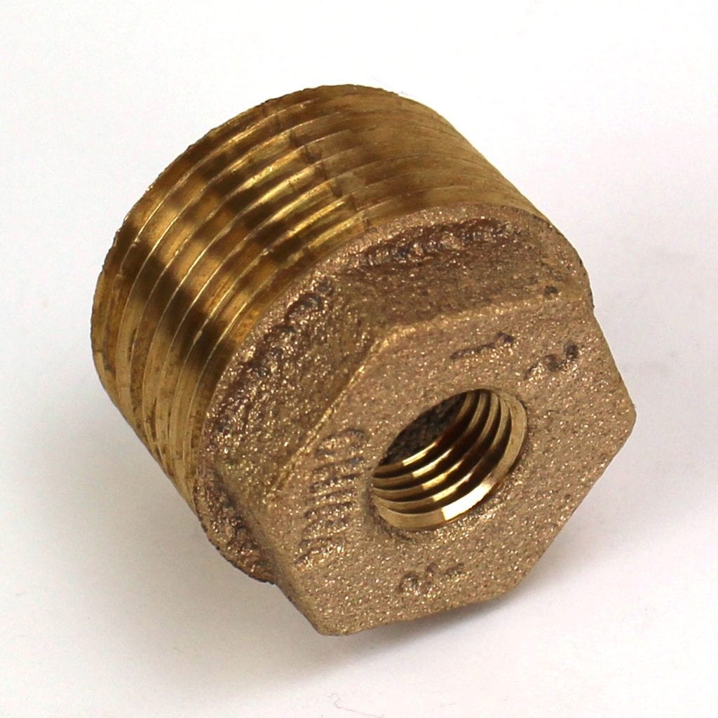 Bushing, Hex, 1" x 1/4" NPT, Bronze