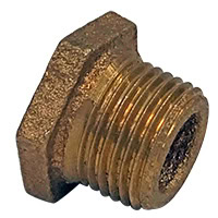 Bushing, Hex, 3/8" x 1/8" NPT, Bronze