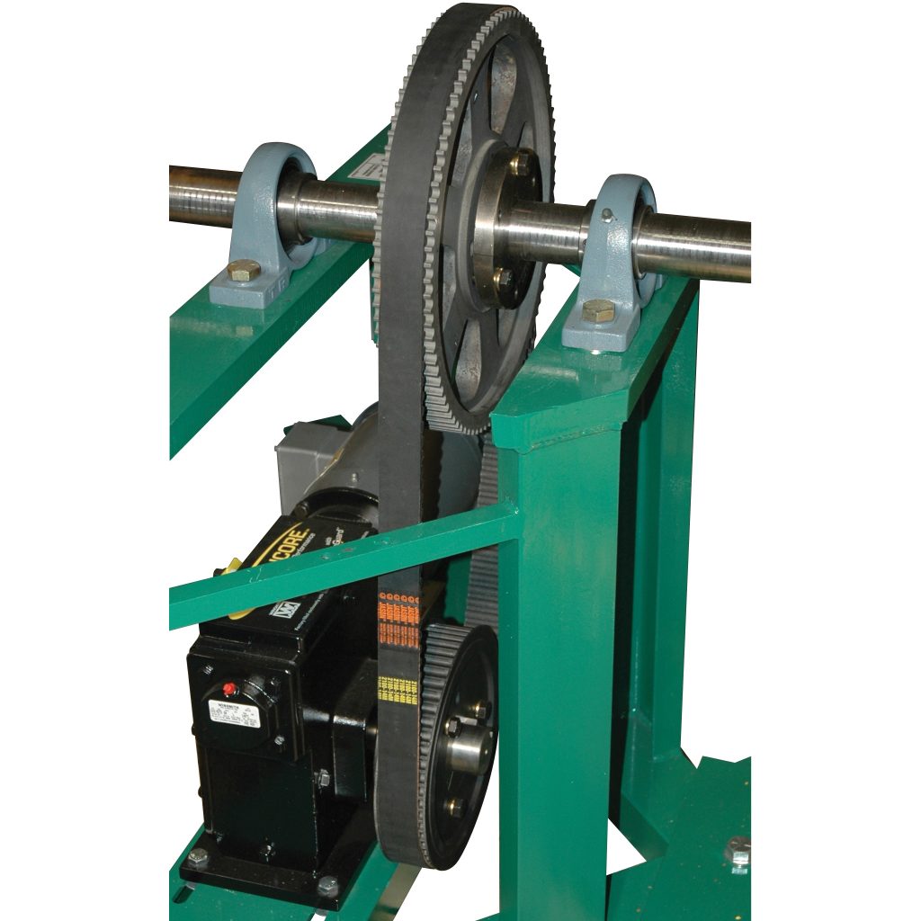 Corner Tumbler, IMS Model TBD15, 1-1/2 hp Belt Drive, with One Style 1 Drum Holder 30 Gallon Drums