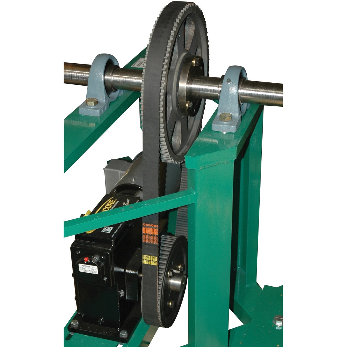 Corner Tumbler, IMS Model TBD15, 1-1/2 hp Belt Drive, with One Style 1 Drum Holder 30 Gallon Drums - Image 2