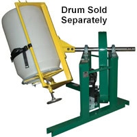 Corner Tumbler, IMS Model TBD15, 1-1/2 hp Belt Drive, with One Style 2 Drum Holder 55 Gallon Drums