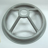 Filter Baffle Ring, 9" Diameter, Plastic, for Shini Loader Models SAL-3U & SAL-3UE