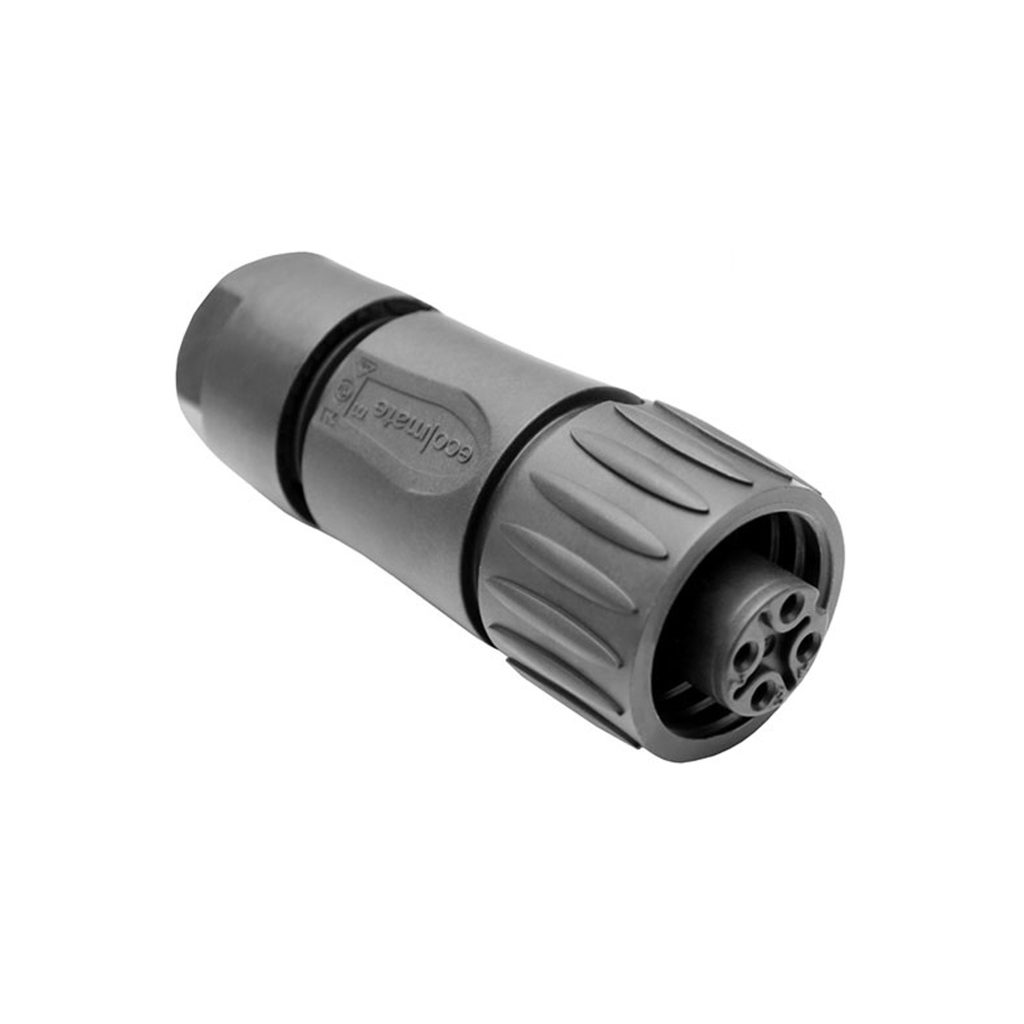 Conveyor Variable Speed Controller Cable Socket Connector, Female with 3 Socket Contacts & 1 Ground