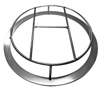 Filter Baffle Ring, 9" Diameter, Metal, for Shini Loader Models SAL-3U-E