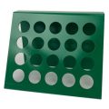 Nozzle Tip Rack, Holds (20) Nozzle Tips, 16 Gauge Steel, Painted IMS Industrial Green