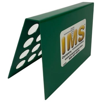 Nozzle Tip Rack, Holds (20) Nozzle Tips, 16 Gauge Steel, Painted IMS Industrial Green