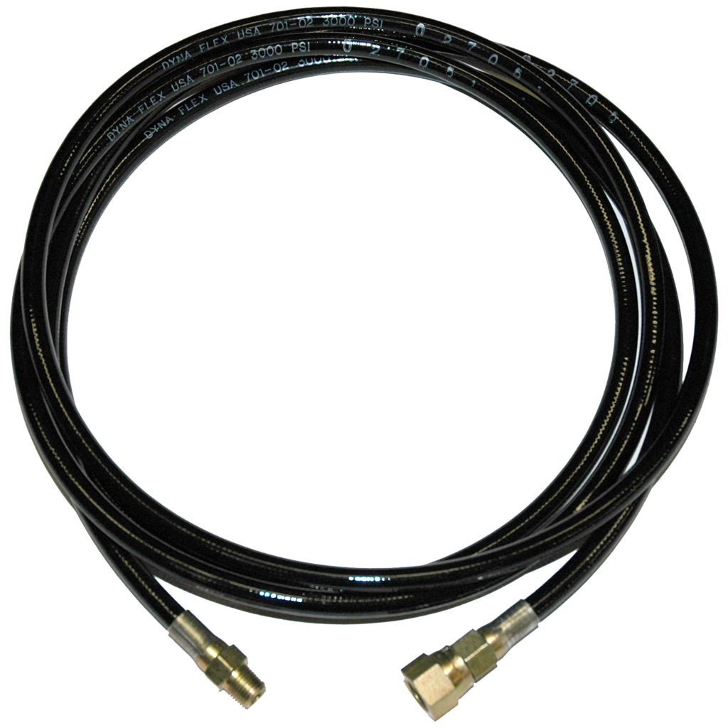 Spray Gun Hose, 8 ft, With Fittings