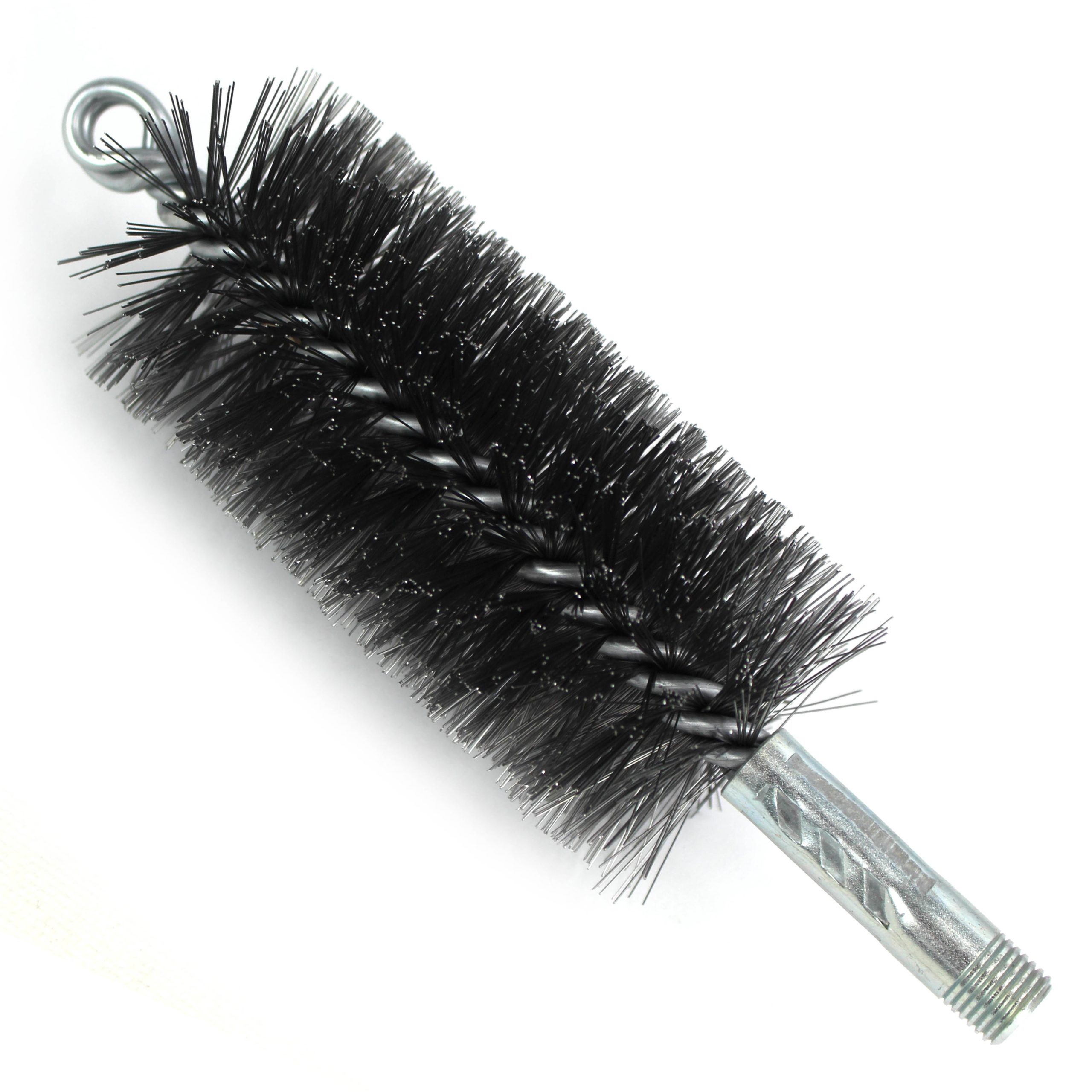 Brush, Heavy Duty Barrel, 57mm OD, High Carbon Steel, Double Stem And Spiral - Image 1