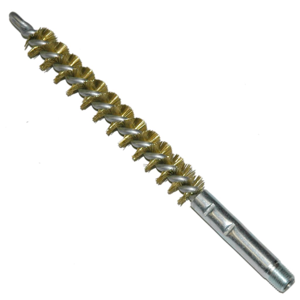 Brass Bristle Condenser Tube Cleaning Brush, 5/8" Brush Diameter, 4-1/2" Brush Length