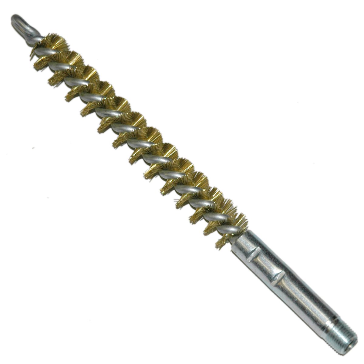 Brass Bristle Condenser Tube Cleaning Brush, 5/8" Brush Diameter, 4-1/2" Brush Length - Image 1