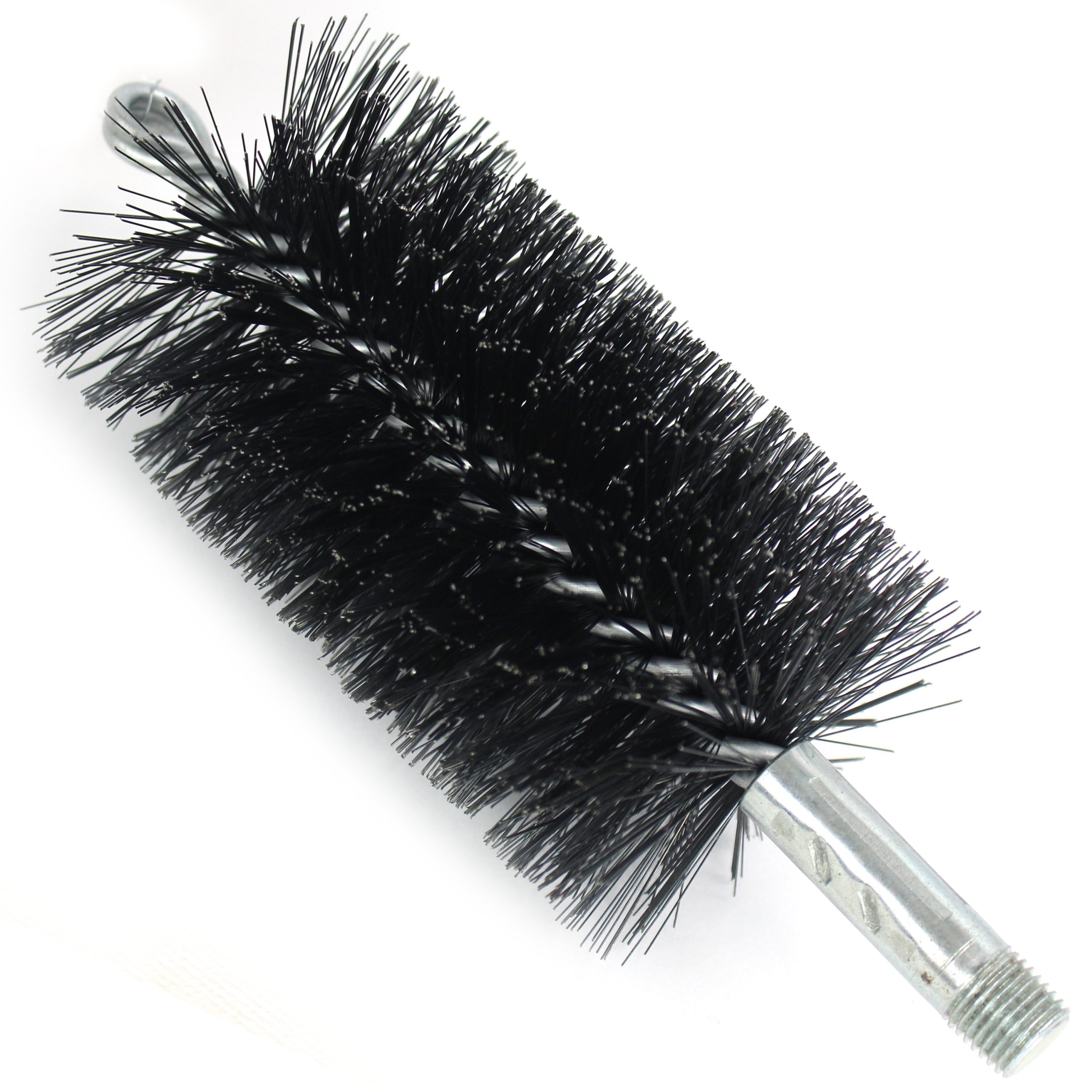 Brush, Heavy Duty Barrel, 2-3/4" OD, High Carbon Steel, Double Stem And Spiral - Image 1