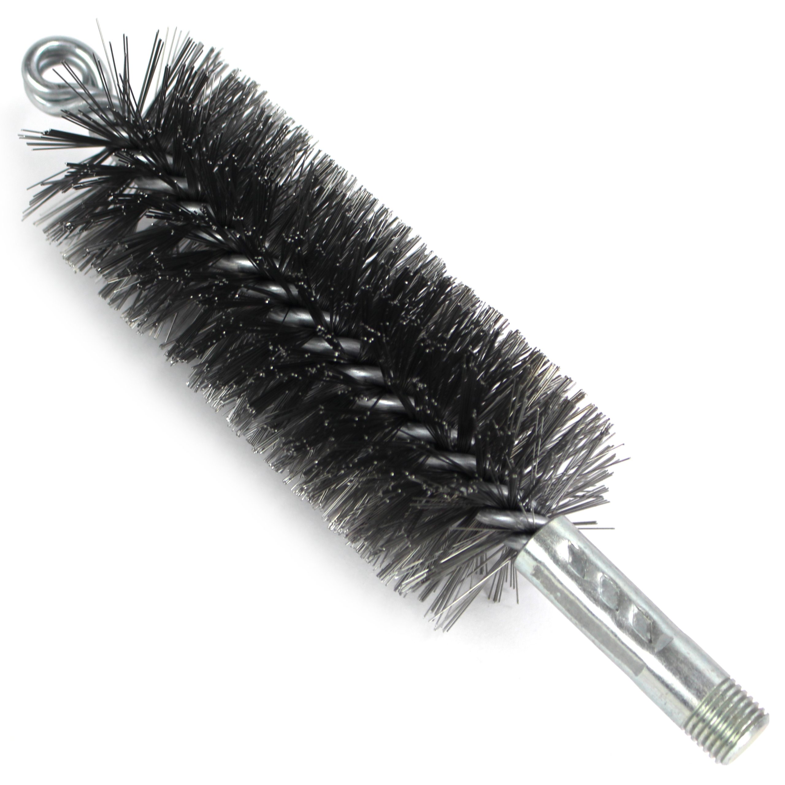 Brush, Heavy Duty Barrel, 50mm OD, High Carbon Steel, Double Stem And Spiral - Image 1