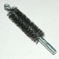 Brush, Heavy Duty Barrel, 35mm OD, High Carbon Steel, Double Stem And Spiral