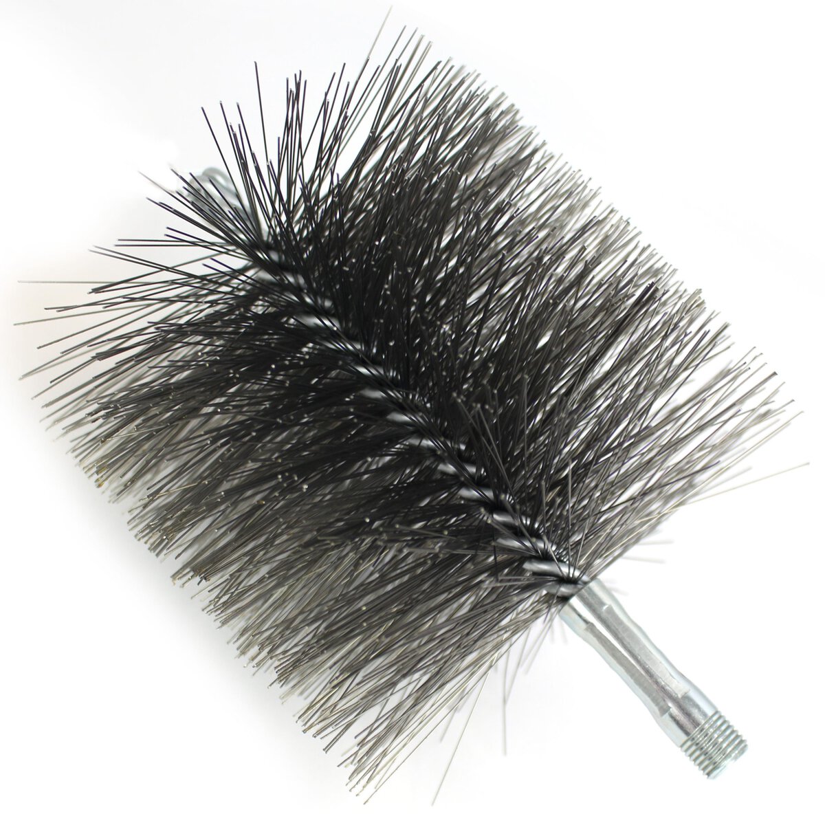 Brush, Heavy Duty Barrel, 135mm OD, High Carbon Steel, Double Stem And Spiral - Image 1