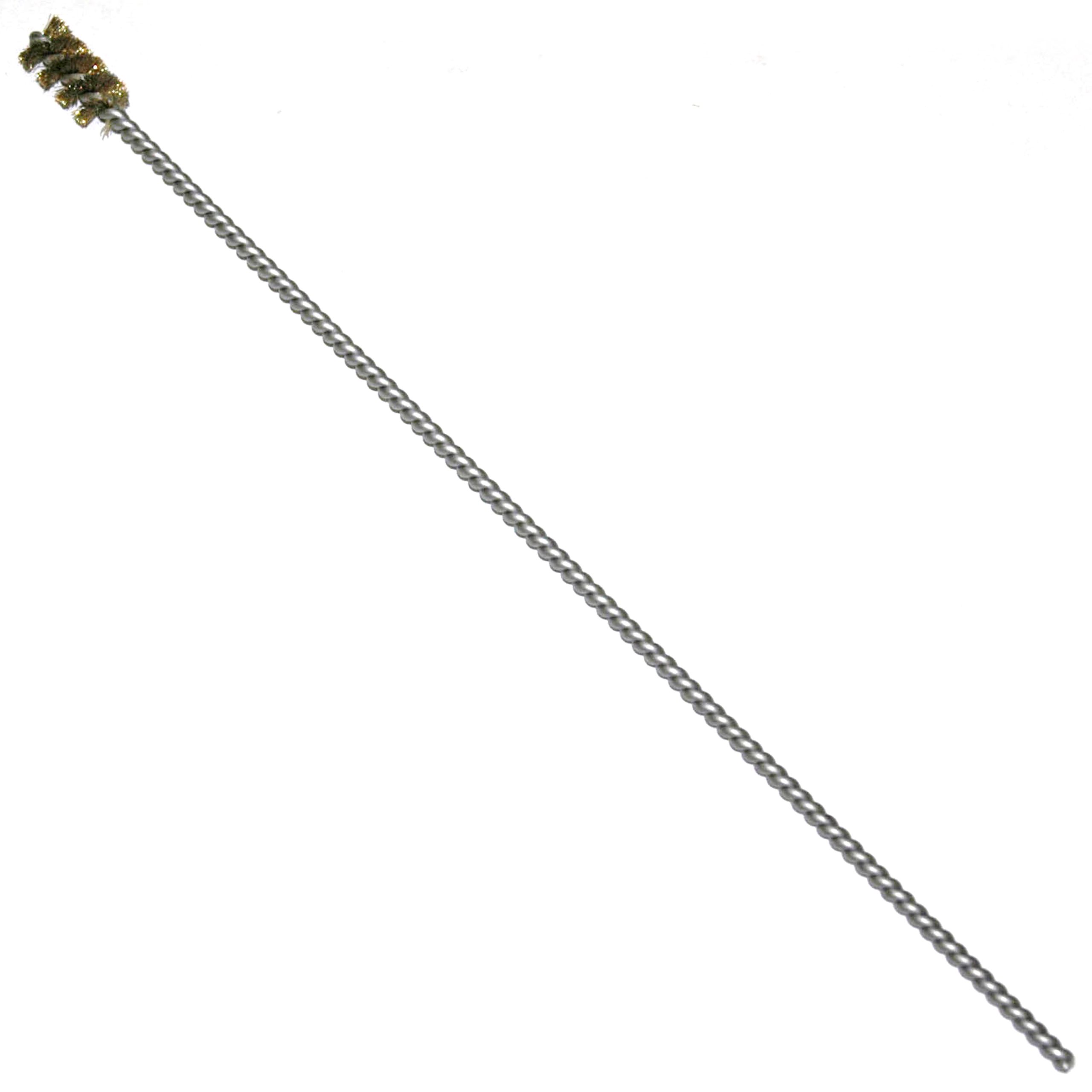 Tube Brush, Power Driven (Single Spiral), Brass Bristle, 1/2" Diameter, 12" Length - Image 1