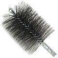 Brush, Heavy Duty Barrel, 105mm OD, High Carbon Steel, Double Stem And Spiral