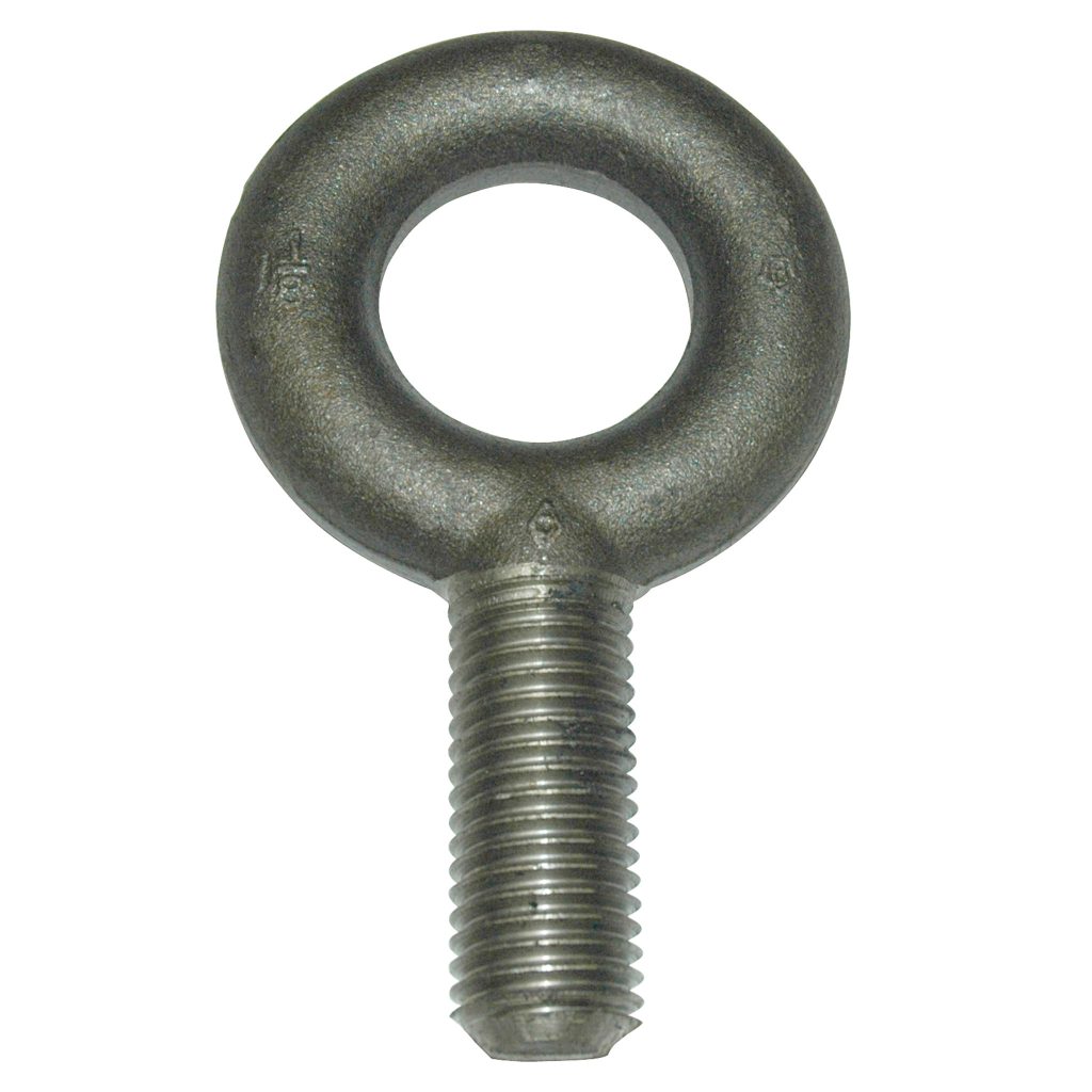 Eyebolt, 12,000 lb. Capacity, Standard, Non-Shouldered, Forged Steel, 1-1/8"-7 Thread Size