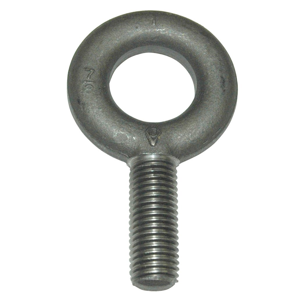 Eyebolt, 7,000 lb. Capacity, Standard, Non-Shouldered, Forged Steel, 7/8"-9 Thread Size