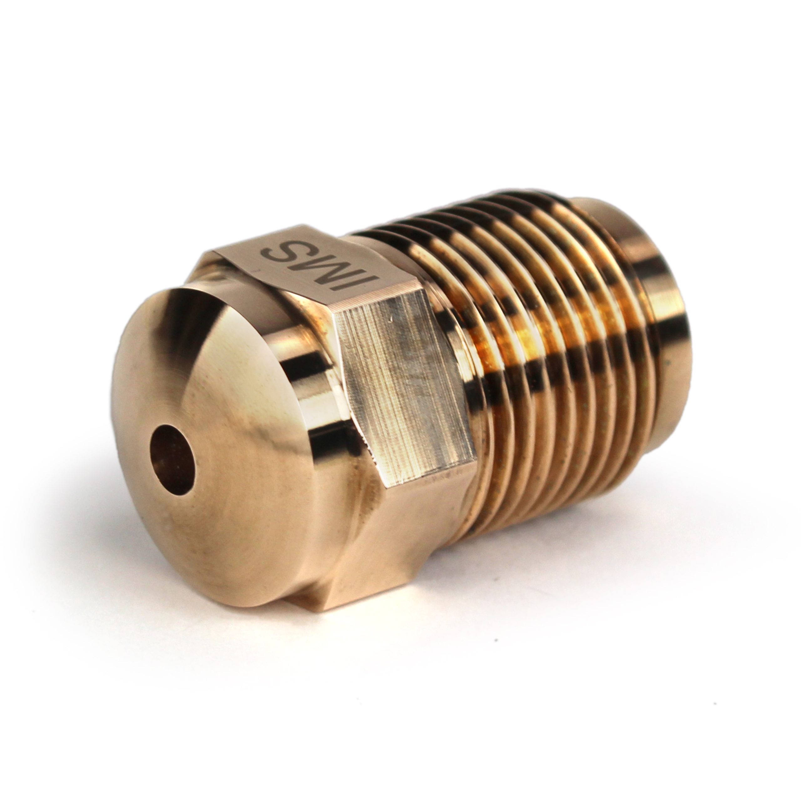 Nozzle Tip, GP, BeCu, 1-1/2" OAL, 7/8"-14 Thread, 1/2" Rear Opening, 3/4" Radius, 3/16" Orifice - Image 1