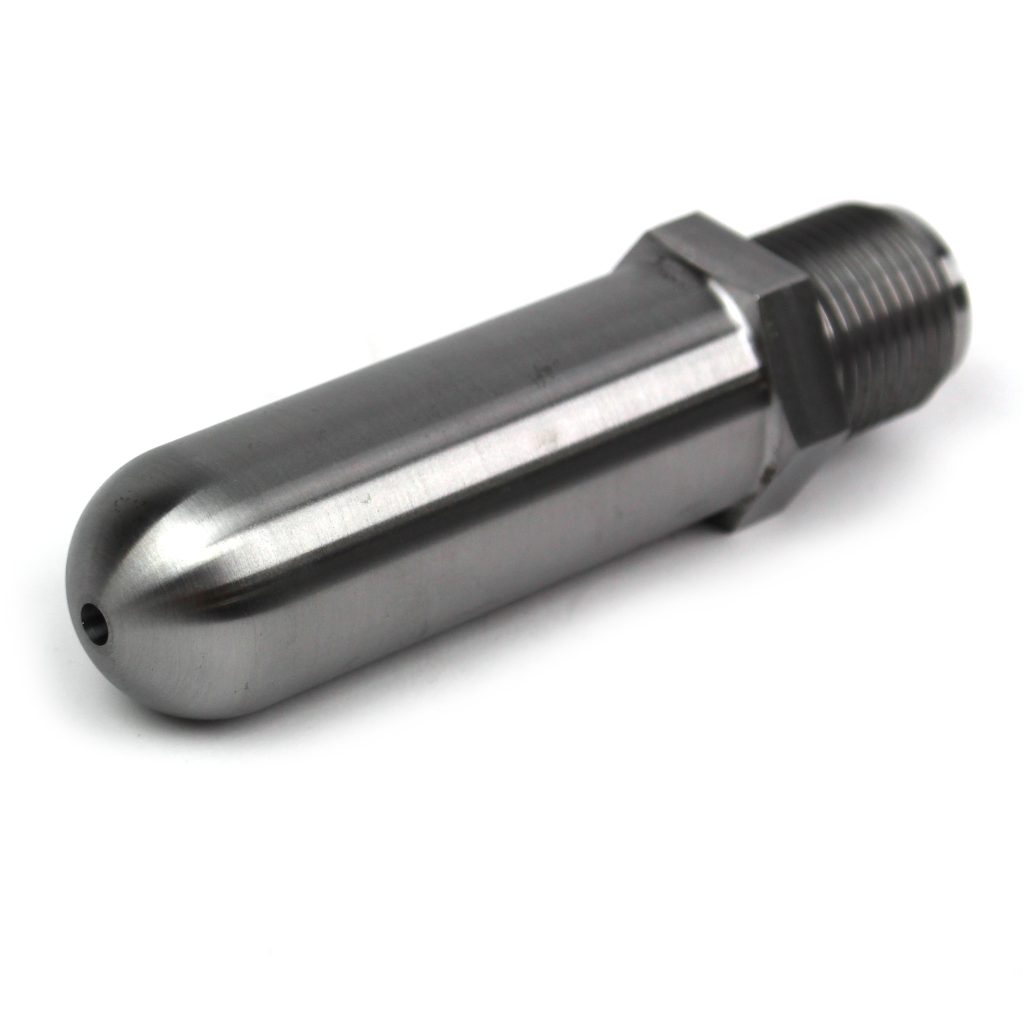 Nozzle Tip, GP, 4" OAL, 7/8"-14 Thread, 1/2" Rear Opening, 3/4" Radius, 1/4" Orifice