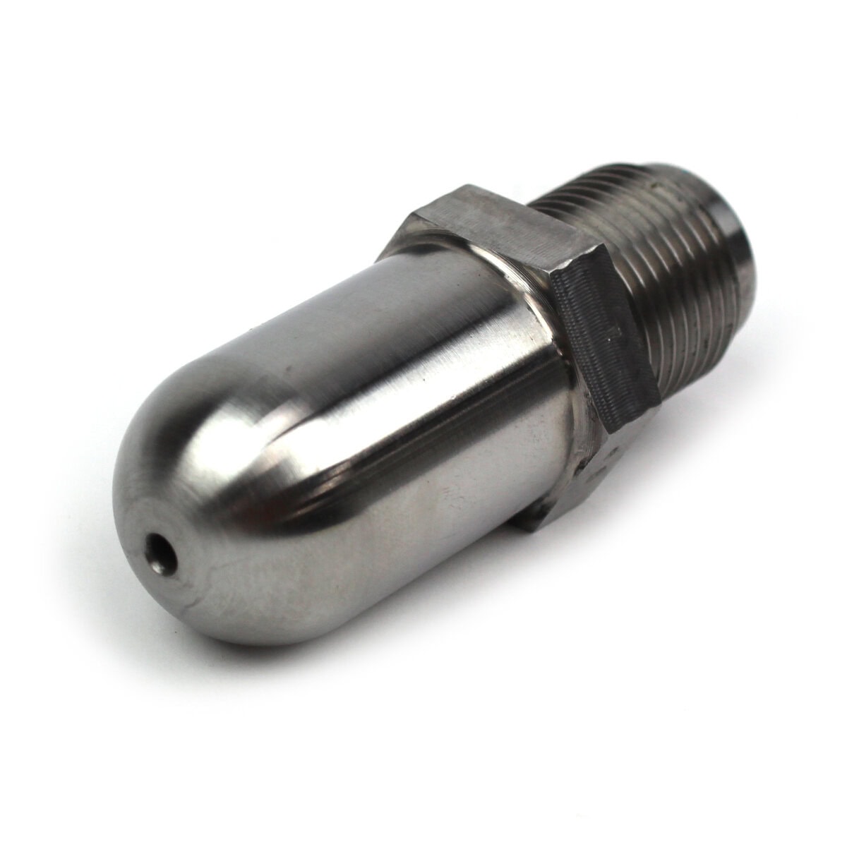 Nozzle Tip, Nylon, 2-3/4" OAL, 7/8"-14 Thread, 1/2" Rear Opening, 3/4" Radius, 1/4" Orifice - Image 1
