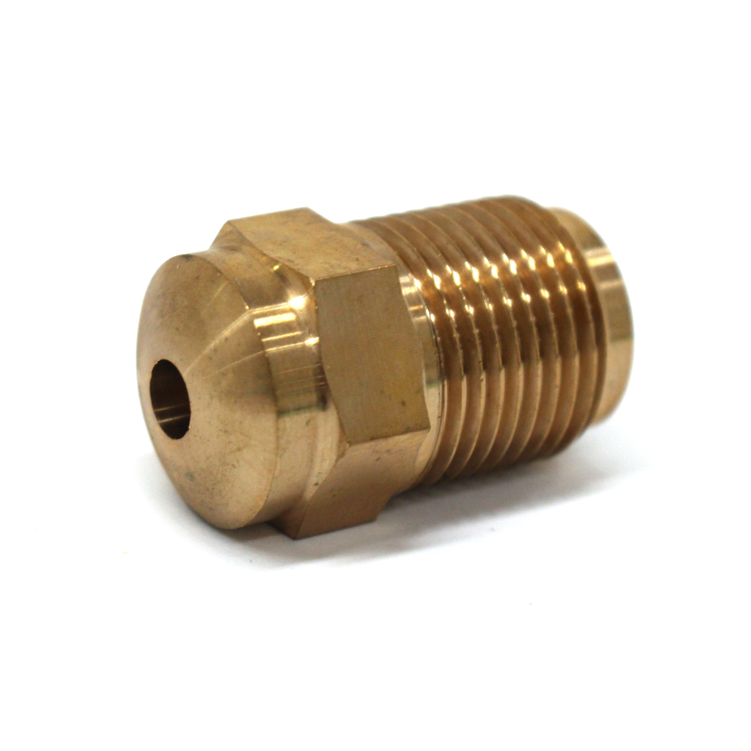 Nozzle Tip, GP, BeCu, 1-1/2" OAL, 7/8"-14 Thread, 1/2" Rear Opening, 3/4" Radius, 1/4" Orifice - Image 1