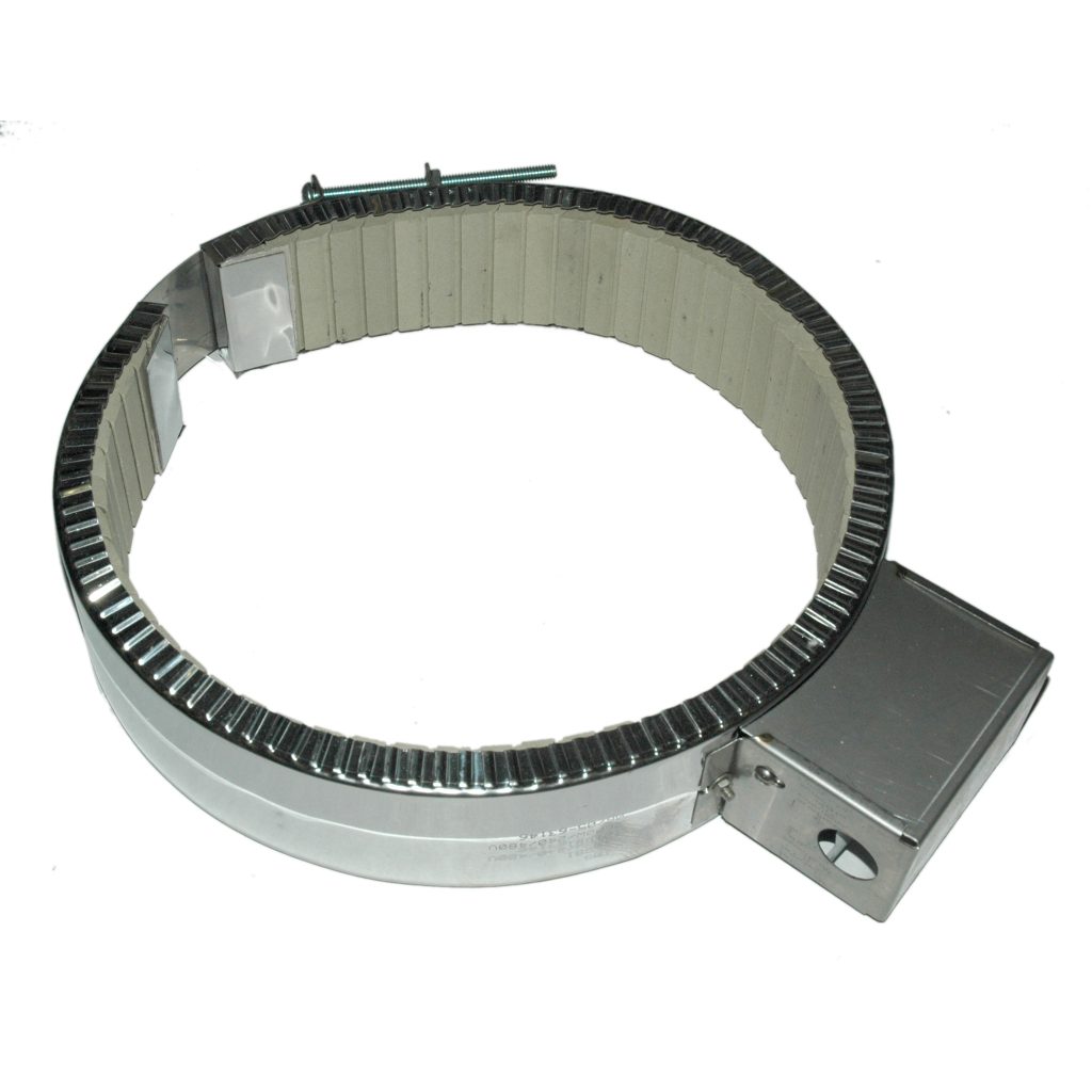 Heater Band, 9-3/4 to 10-1/2" Inside Diameter x 2-1/2" Wide, 240/480 Volt, 2600 Watt, Ceramic