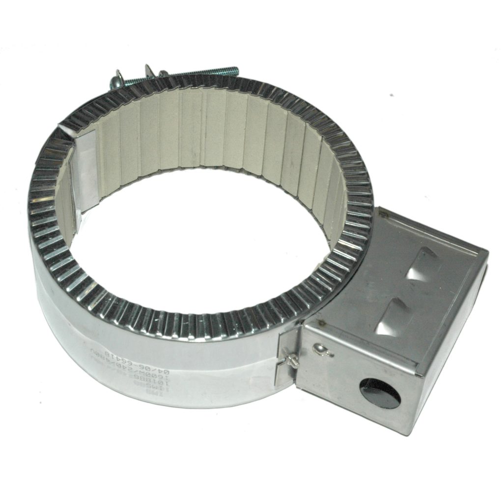 Heater Band, 6 to 6-1/2" Inside Diameter x 2-1/2" Wide, 240/480 Volt, 1600 Watts, Ceramic
