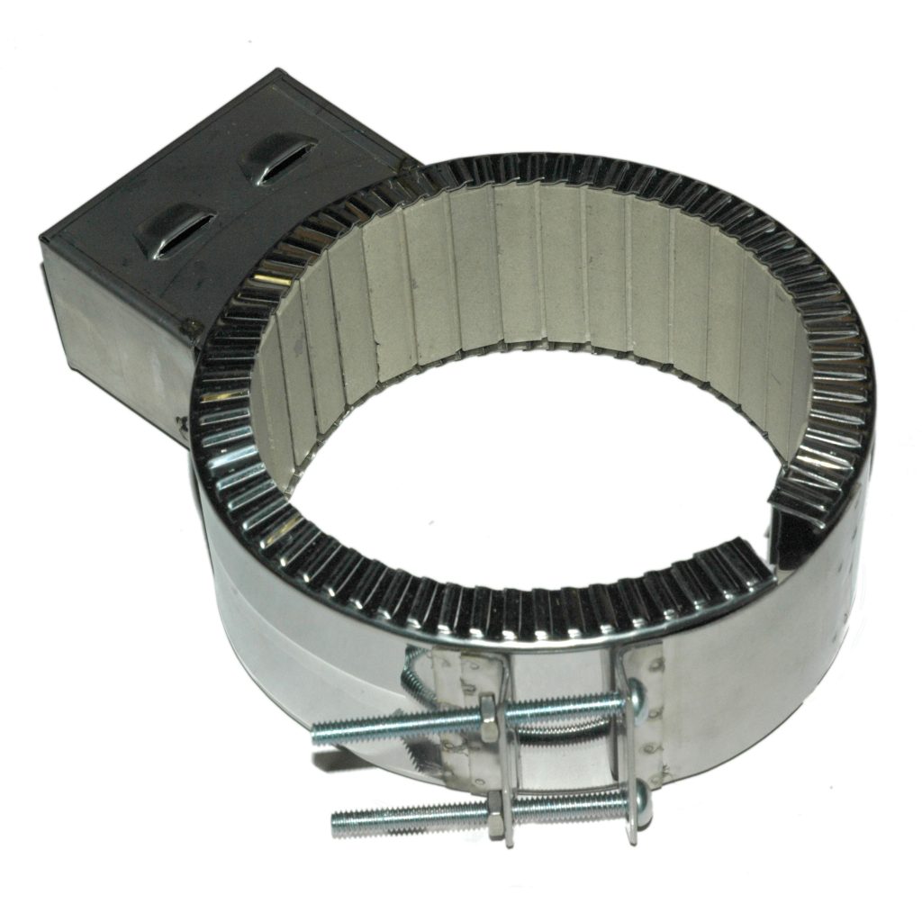 Heater Band, 5-1/2 to 6" Inside Diameter x 2-1/2" Wide, 240/480 Volt, 1400 Watts, Ceramic