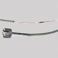 Thermocouple, Type J, Magnetic Surface, Grounded, 48" Armored Flex Leads with Spade Lugs.