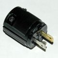 Hubbell Midget Twist Lock Plug, Current Rating 15 Amps, Voltage Rating 125 Volts