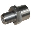 Metal Trap Nozzle Adapter, M40x2.0 Male, 25mm RO, to 1-3/4"-8 Female, for Battenfeld - Image 1