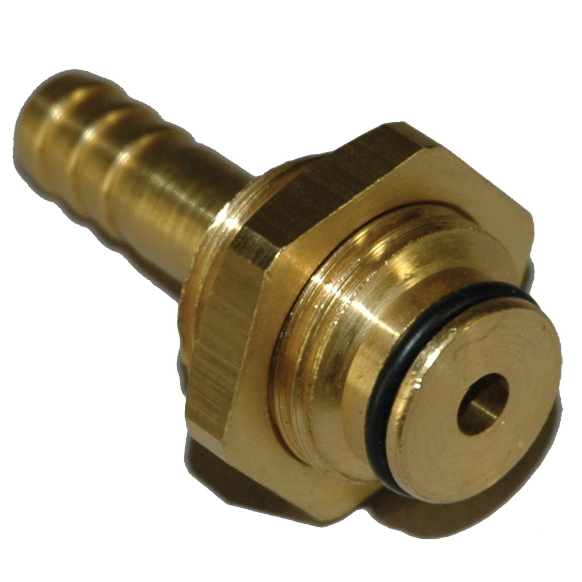 Hose Barb, Straight, 3/8" ID Hose x 1/2" Male BSPP - Image 1