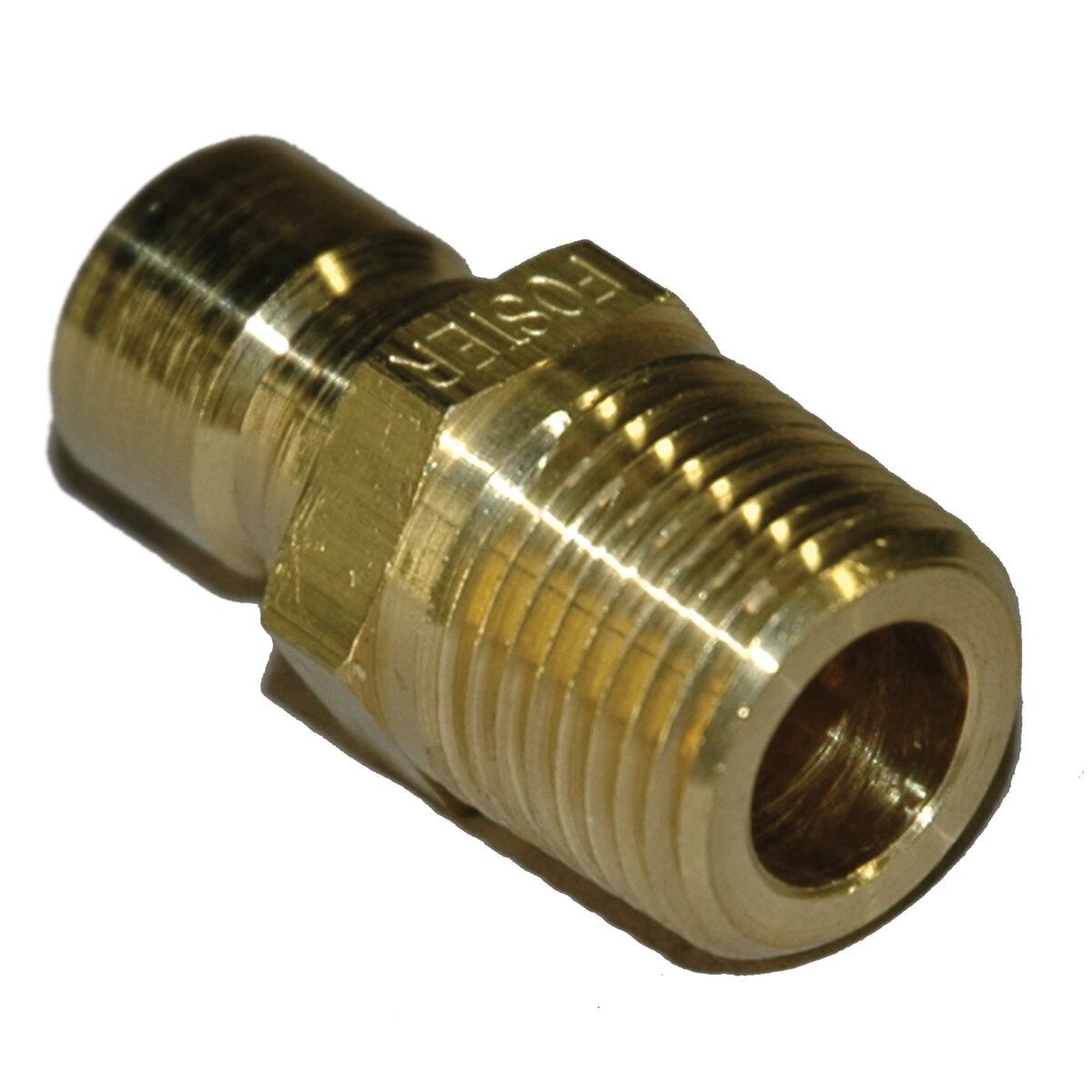 Plug, Water, 300 Series, 3/8" Passage, 3/8" NPT Male, Brass - Image 1