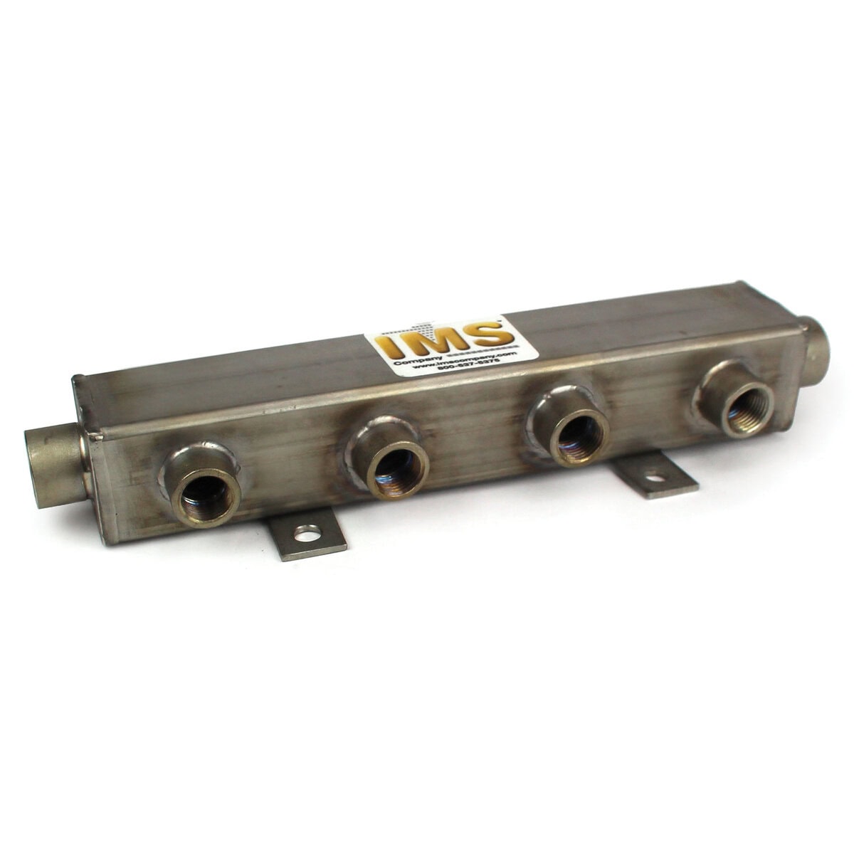 Manifold, Water, Stainless Steel, ST Series (2) 3/4" Inlet/Outlet, (4) 1/2" NPT Ports 13-1/4" OAL - Image 1