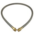 Hose, High Heat Resistant, PTFE, 4′ Long, Swaged 3/4″ Male NPT Fittings on Both Ends