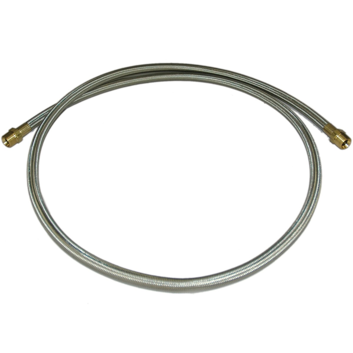 Hose, High Heat Resistant, PTFE, 8' Long, Swaged 3/4" Male NPT Fittings on Both Ends - Image 2