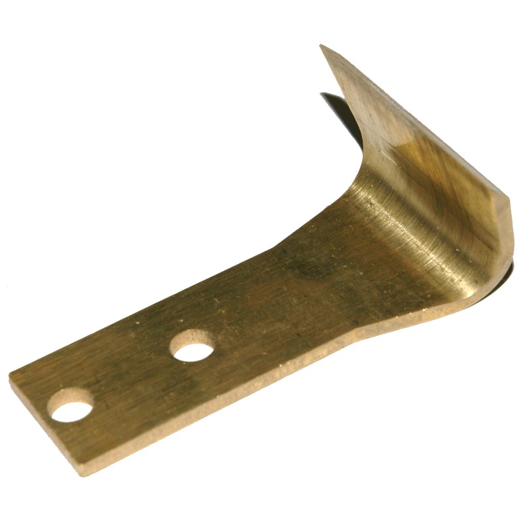 Brass Scraper Blade Only, Bent, Heavy Duty, 2" Blade Width, 3" Overall Length