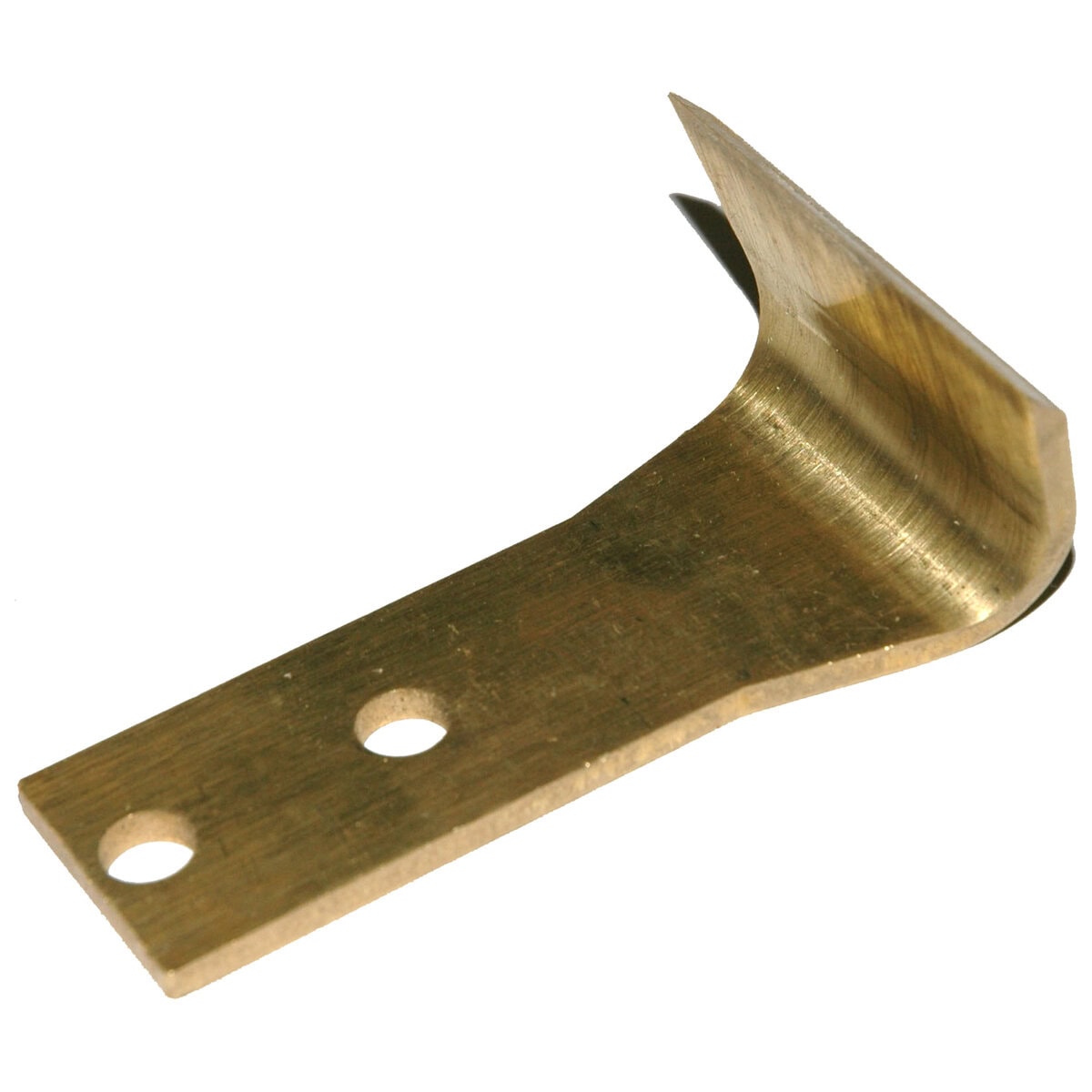 Brass Scraper Blade Only, Bent, Heavy Duty, 2" Blade Width, 3" Overall Length - Image 1