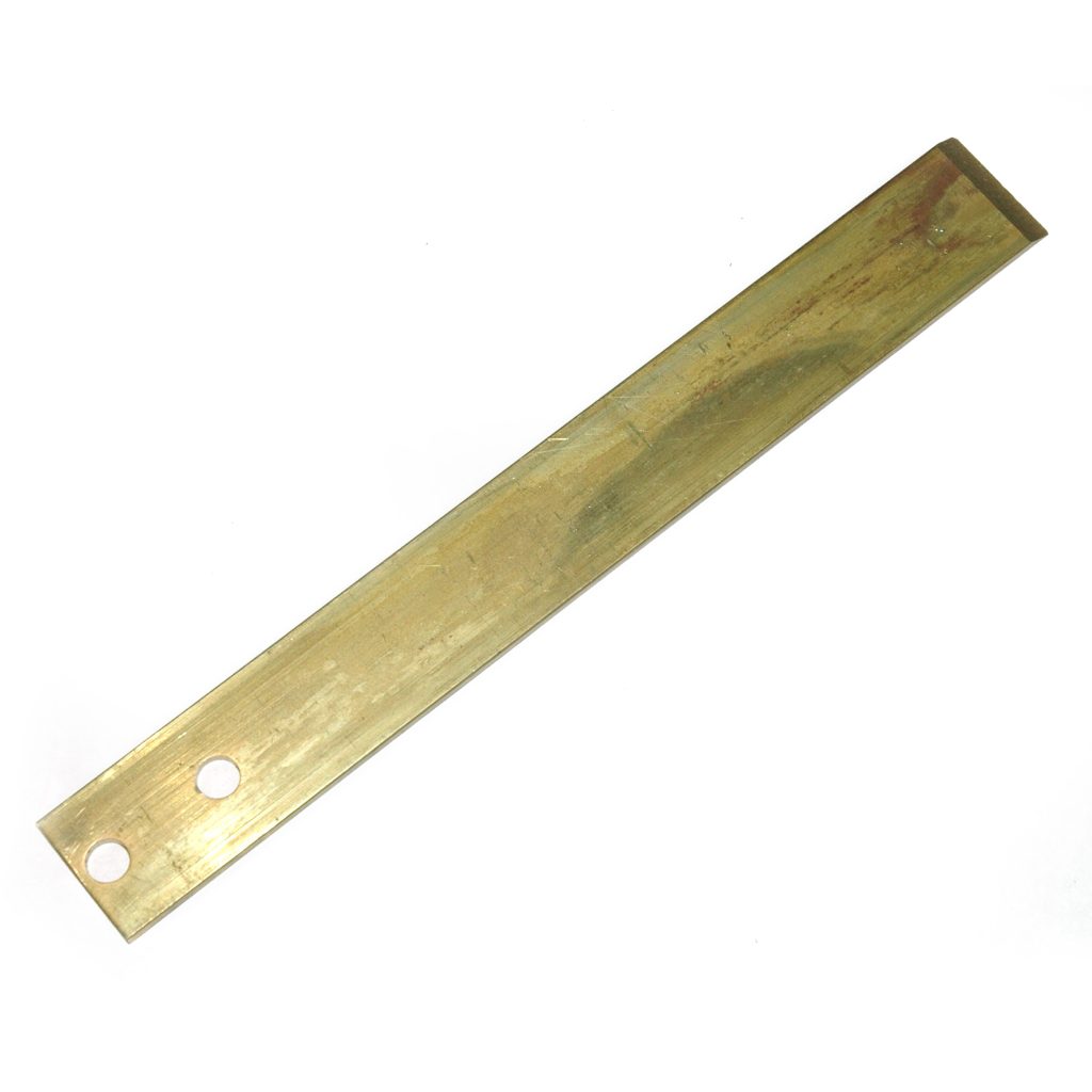Brass Scraper Blade Only, Flat, Heavy Duty, 1" Blade Width, 8" Overall Length