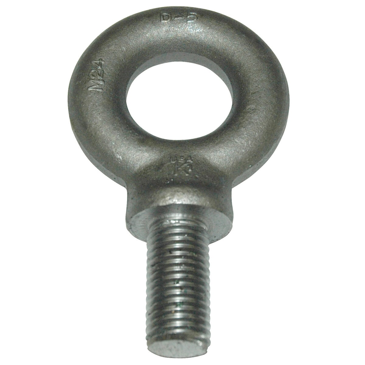 Eyebolt, 3,850 kg (8,489 lb.) Capacity, Metric, Shouldered, Forged Steel, M24x3.0 Thread Size - Image 1