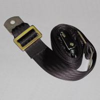 Drum Safety Belt, Nylon, 2" Wide, 100" Long, Black, Quick Release