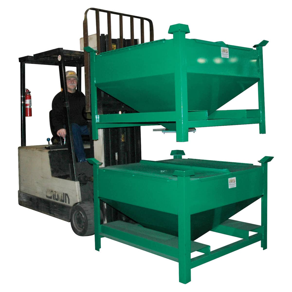 Mobile Storage Hopper, Heavy Duty 30 cu ft, 45° Hopper Slope, with Vacuum Ports - Image 2