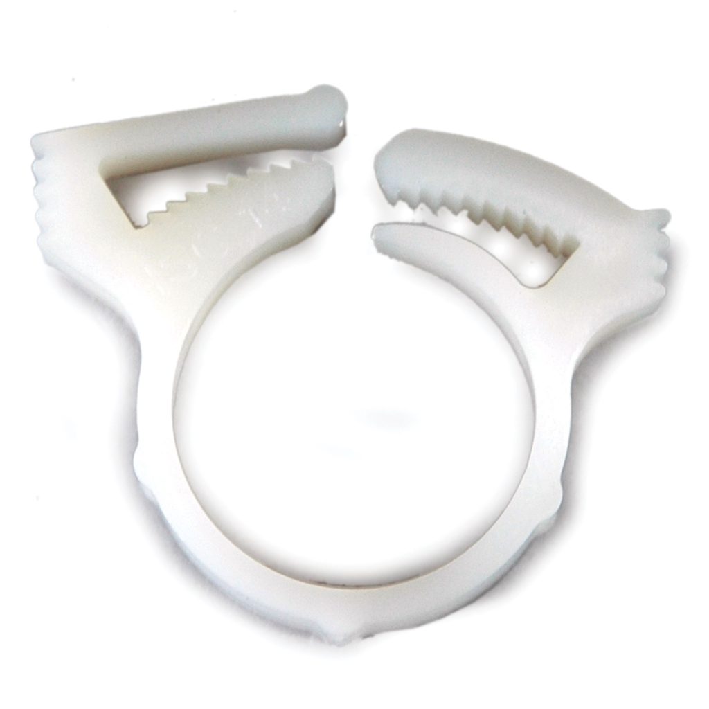Hose Clamp, Nylon, Reusable, 0.702" to 0.801" Diameter