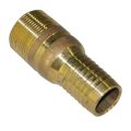Hose Barb, 1-1/4″ Inside Diameter Hose, 1-1/4″ Male NPT, Straight, Brass