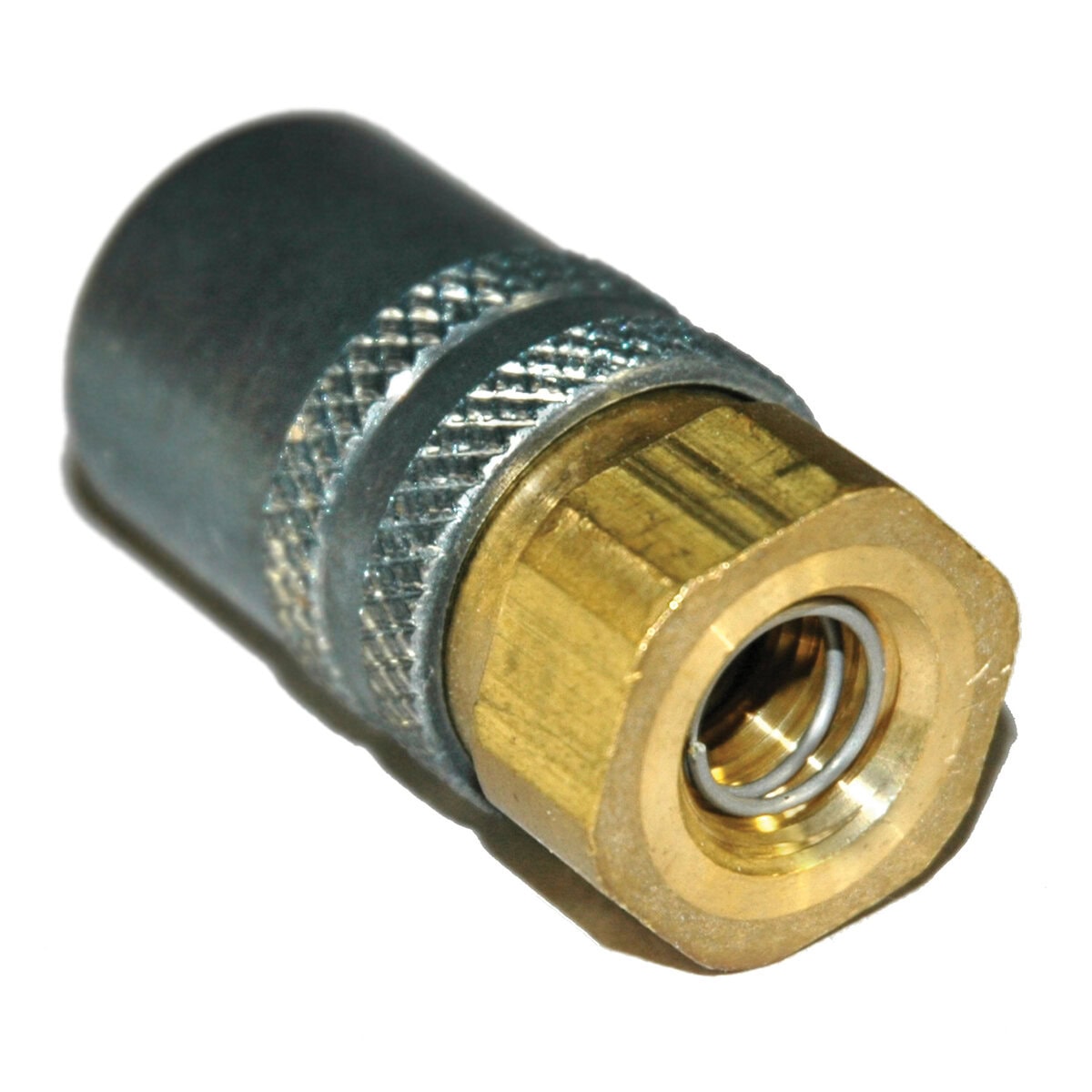 Coupler, Socket Body Only, 3/8" Passage, 1/4" Female NPT, Valved. 300 Series. - Image 1