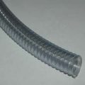 Loader Hose, 1-1/4″ ID, Static Wire, Clear Wall, Helix Reinforced Food Grade PVC, Smooth Bore