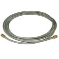 Hose, High Heat Resistant, PTFE, 12′ Long, Swaged 1/4″ Male NPT Fittings on Both Ends