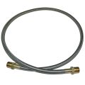 Hose, High Heat Resistant, PTFE, 4′ Long, Swaged 1/2″ Male NPT Fittings on Both Ends