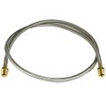 Hose, High Heat Resistant, PTFE, 6′ Long, Swaged 1/2″ Male NPT Fittings on Both Ends